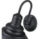 Adda LED 12.1 inch Powder Coated Black Outdoor Wall Sconce